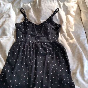 2/$12 Black Polka Dot Dress